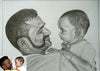 Pencil Art for Father & Son