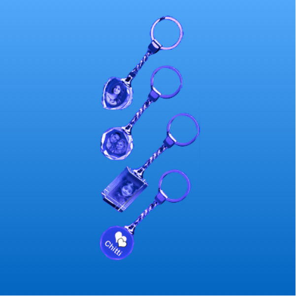 Crystal Key Chain 2D  - Expressluv.in