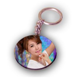Round Single Sided Key Chain  - Expressluv.in