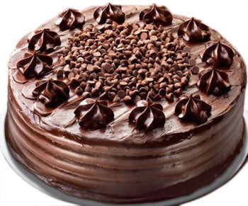 delicious and yummy full chocolaty cake with round shaped chocolaty design   - Expressluv.in