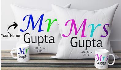 Personalized Pillow with Names  - Expressluv.in