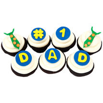 For Dad Cup Cakes, best cup for no. 1 dad online deliveyr  - Expressluv.in