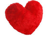 Heart Pillow in Red, red colored heart shaped pillow to gift, red heart cushion - Expressluv.in