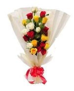 Mixed Roses Bunch 15 flowers  - Expressluv.in
