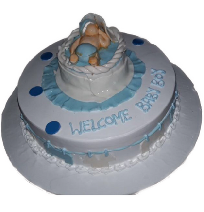 Wedding Special, welcome baby cake, welcome baby boy cake   - Expressluv.in