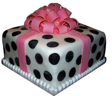 Gift box Shaped Cake