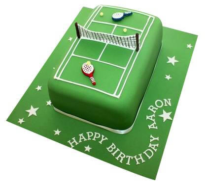 Happy Birthday Tennis Cake