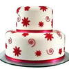 2 tier cake online, red color cake for wedding online