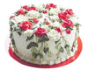 white flower cake	