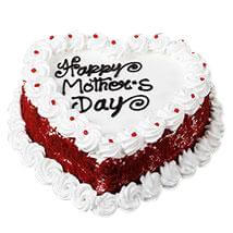 Happy Mother's Day Cake - Heart Shaped - Expressluv.in
