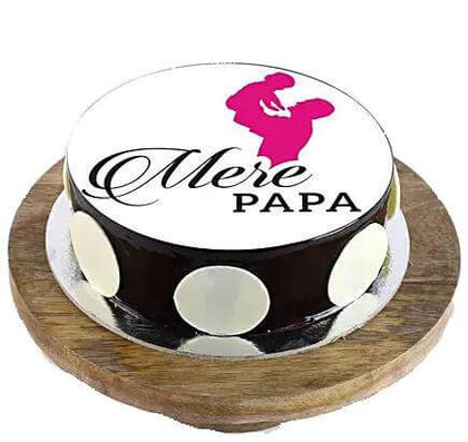 Mere Papa Photo Cake