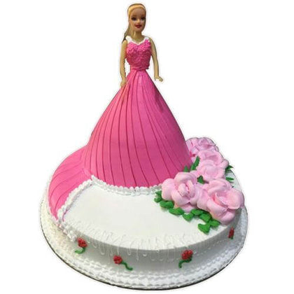 Barbie on Cake