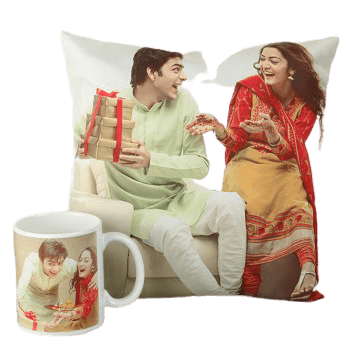 Personalized Pillow and Mug for Brother n Sister