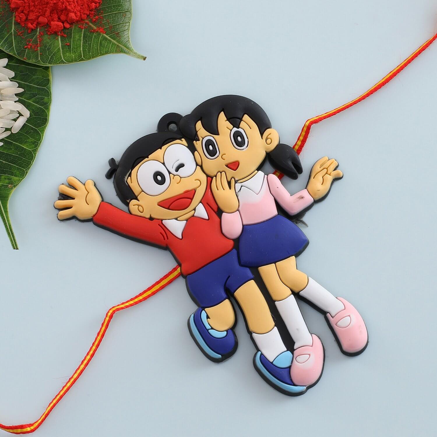 Nobita-Shizuka Kids Rakhi  To UK