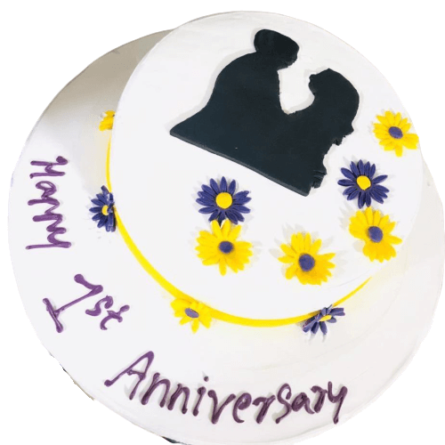 First Anniversary Surprise Cake