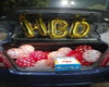 Birthday Surprise in Car with some balloons and a gift with a birthday banners in the car  - Expressluv.in