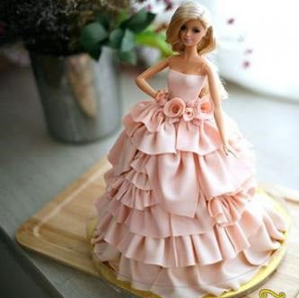 Barbie Doll Cake - Fondant 2kgs