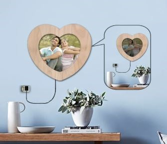 order heart led photo frame, send personalized led online