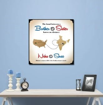 Long Distance Brother & Sister Frame