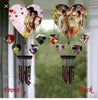 5 Hearts Wind Chime – 10 Pics, personalised add your photos